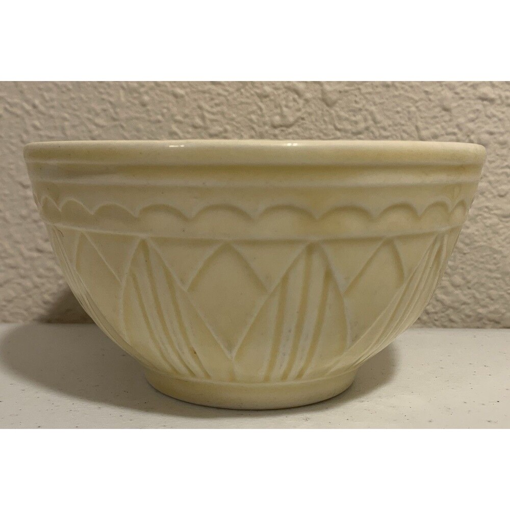 Antique Vintage Small Mixing Bowl Yellow Unbranded 2.75” X 5”